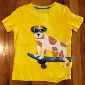 Mini Boden, size 6-7 years, skateboarding dog with flip up sunglasses